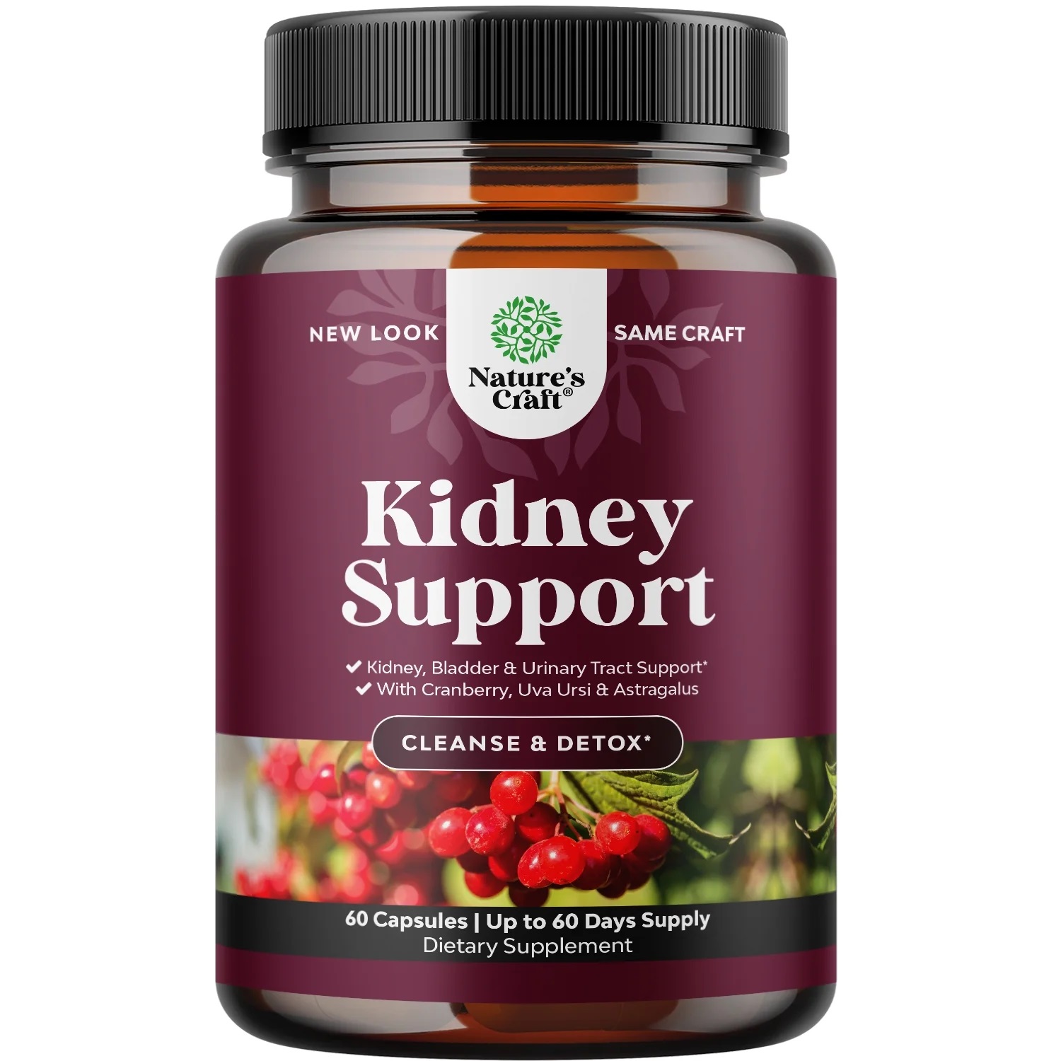 thumbnail video image 2 of Natures Craft Kidney Support Herbal Supplement Capsules, Cranberry Blend, Non-GMO, 60 Count, 2 of 9