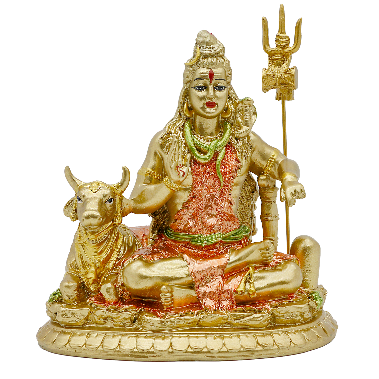 thumbnail video image 2 of alikiki Indian God Shiva Idol Statue - Hindu God Lord Shiva Statue Indian Home Temple Mandir Pooja Item Puja Murti Decor Diwali Gifts Meditation Yoga Room Altar Shrine Decoration, 2 of 10
