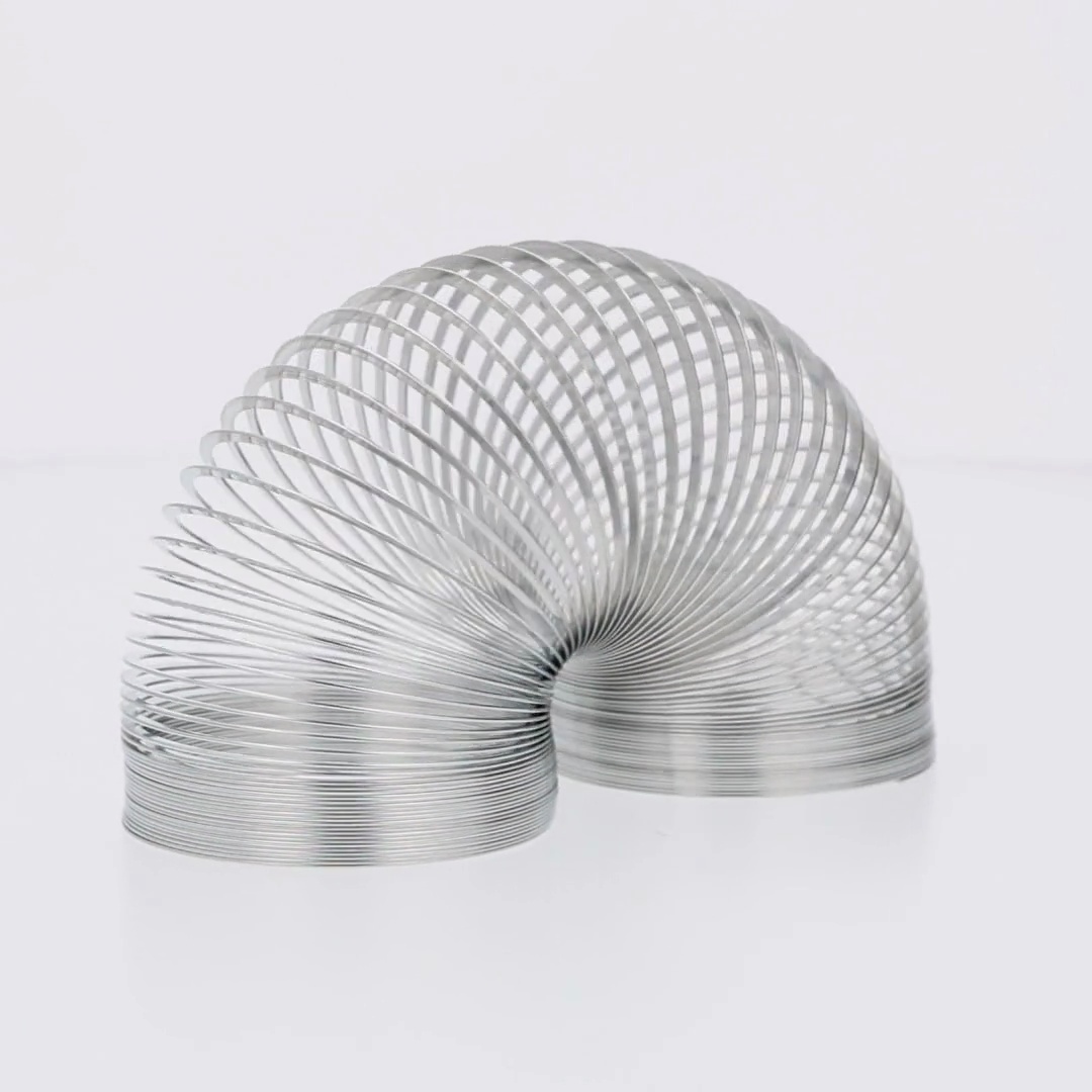2 pack) The Original Slinky Walking Spring Toy, Metal Slinky, Ages