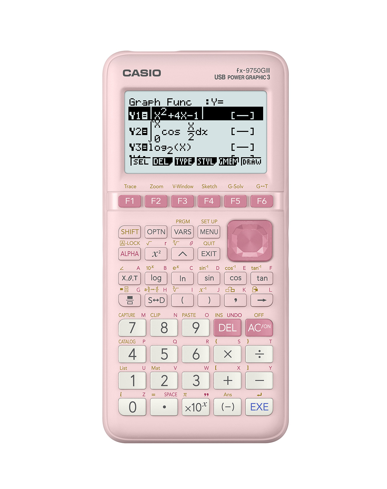 thumbnail video image 3 of Casio FX-9750Glll-PK Graphing Calculator, Natural Textbook Display, Pink, 3 of 8