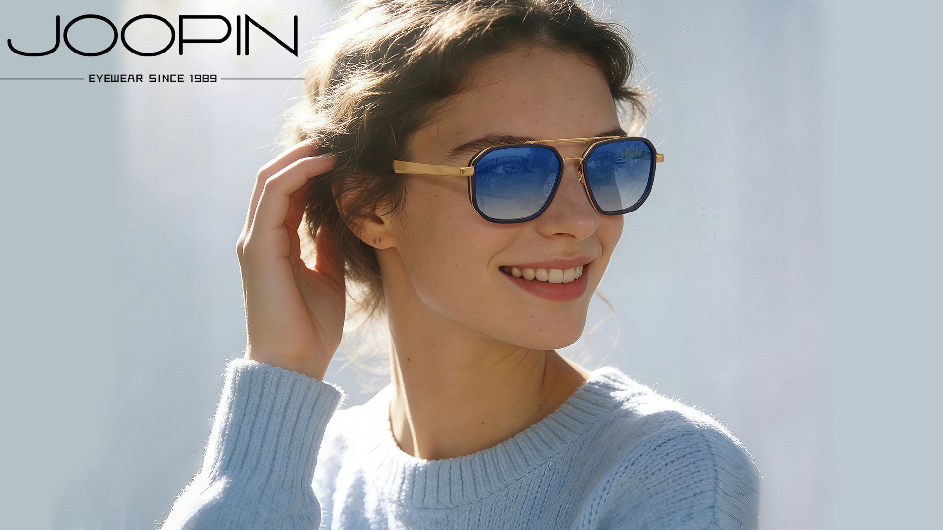 thumbnail video image 2 of Joopin Retro Polarized Square Sunglasses Spring Hinge Metal UV400 Protection Mens Womens for Driving Traveling Fishing, 2 of 8