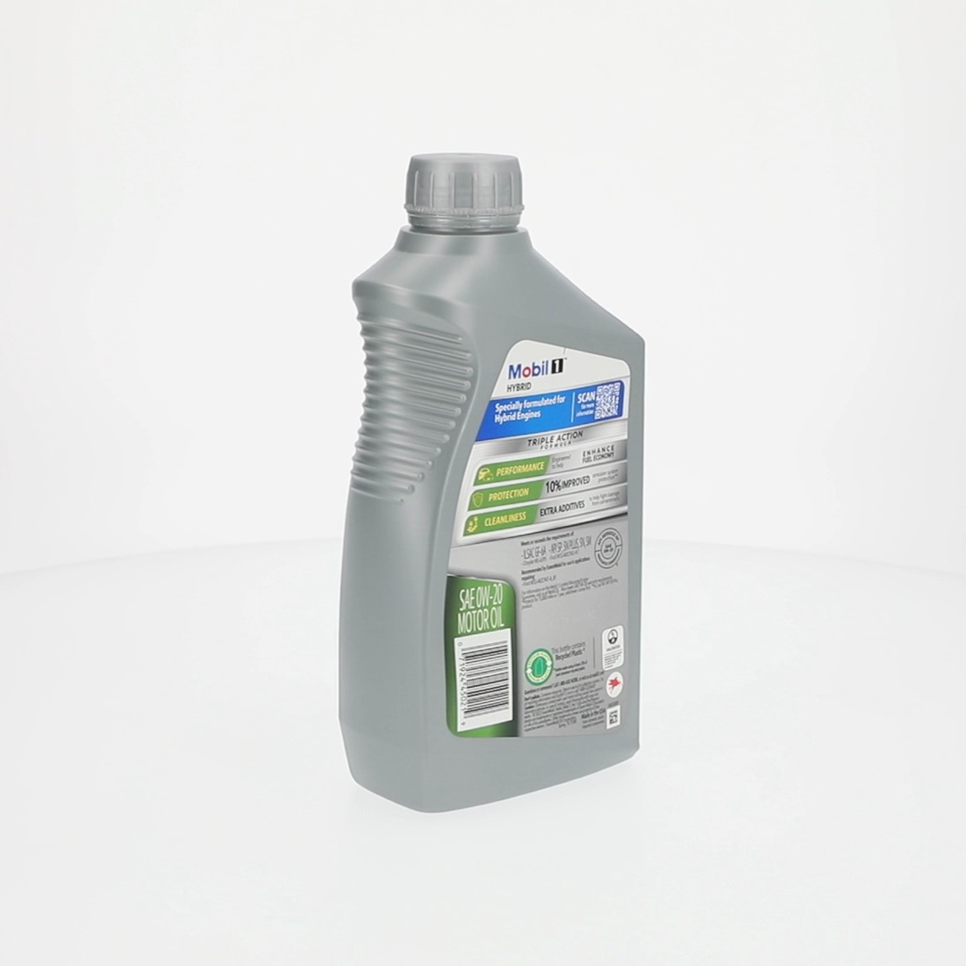 4 pack) Mobil 1 Hybrid 0W-20 Advanced Full Synthetic Motor Oil, 1