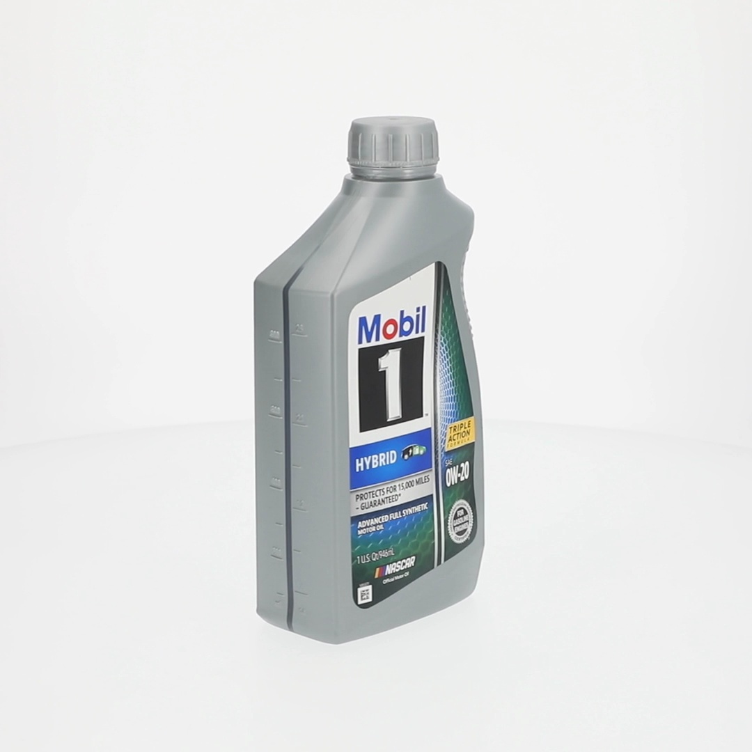 4 pack) Mobil 1 Hybrid 0W-20 Advanced Full Synthetic Motor Oil, 1