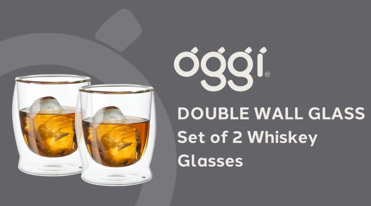thumbnail video image 2 of Double Wall Whiskey Sipping Glass 10oz / 300ml, Set of 2, 2 of 7