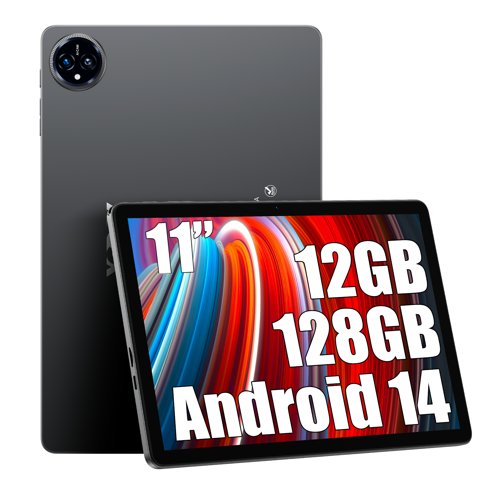 thumbnail video image 2 of XGODY 10.1" Android 13 Tablet - 12GB RAM, 128GB+1TB, 7000mAh Battery, Kid-Proof Case, HD Screen | Gift for Kids, Seniors, Gamers, 2 of 10