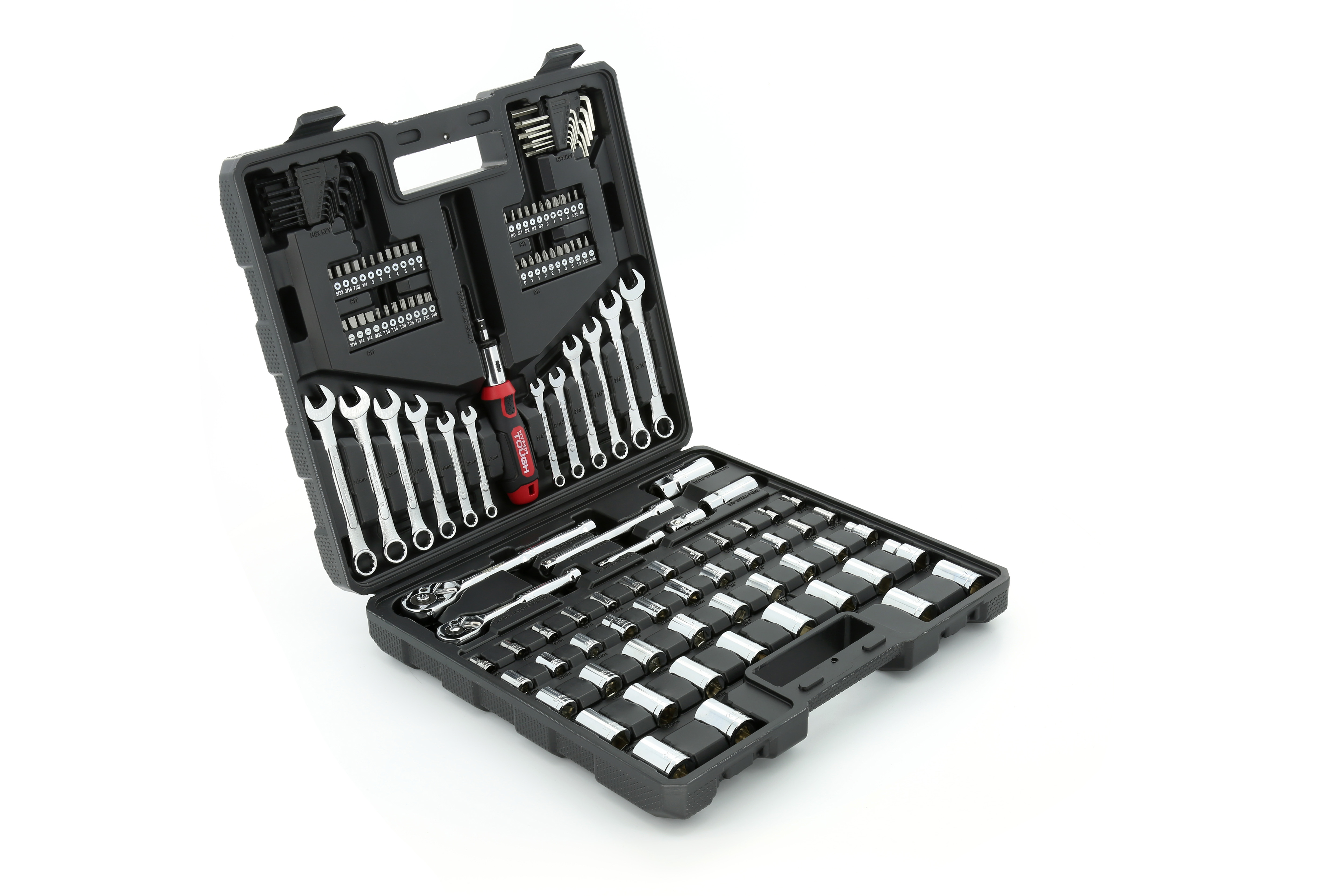 Hyper Tough 137 Piece 1/4 and 3/8 inch Drive Mechanic Socket Set