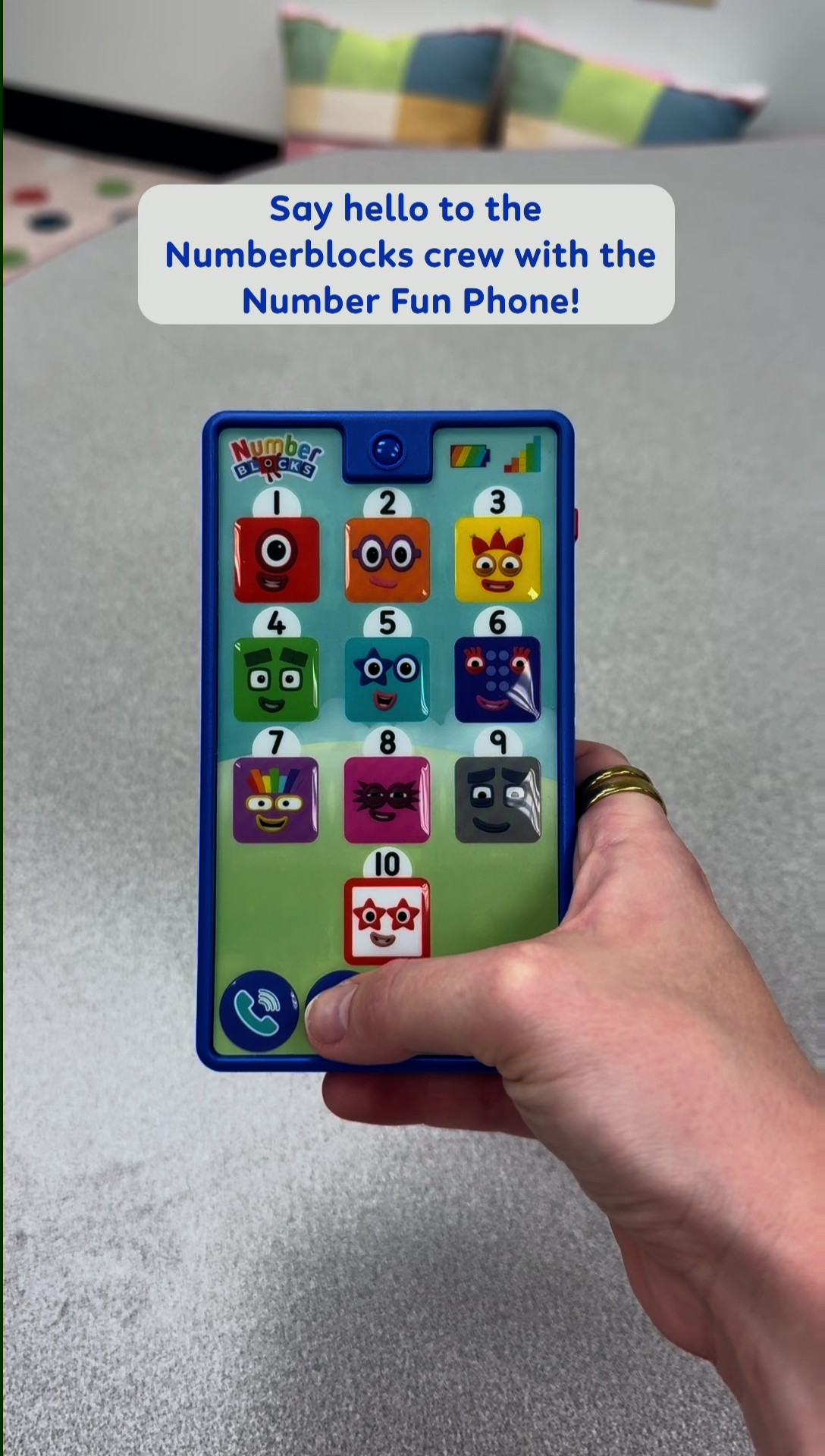 thumbnail video image 2 of hand2mind Numberblocks® Number Fun Phone, 2 of 7