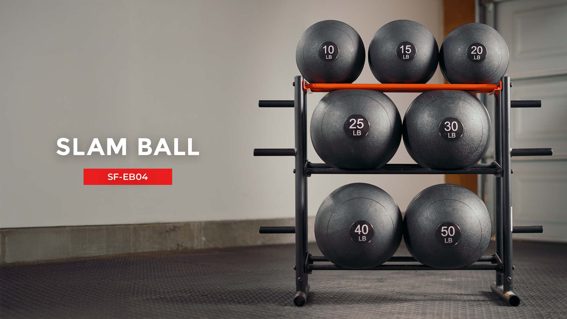 thumbnail video image 2 of Sunny Health & Fitness Slam Ball - 50 Lbs, 2 of 8