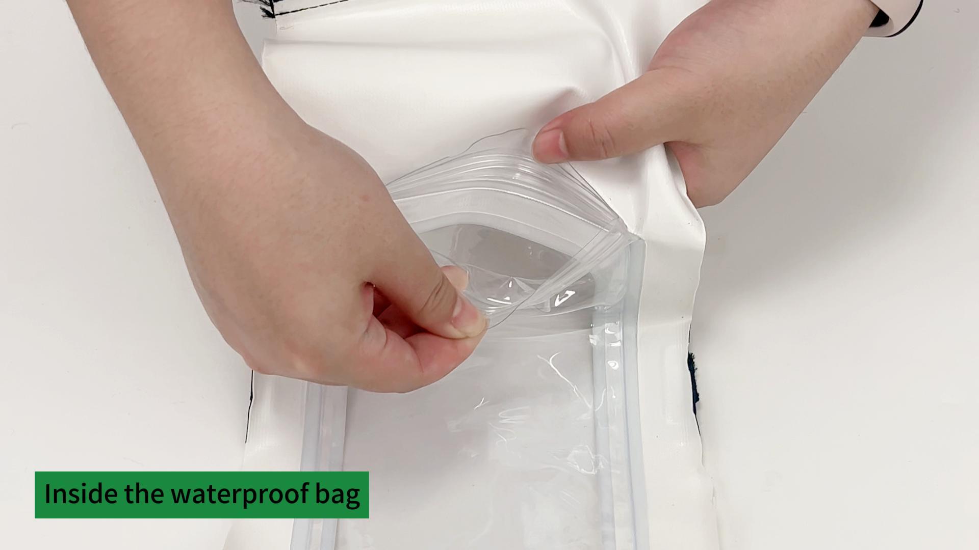 thumbnail video image 2 of thovorrnl Waterproof Bag 2L Dry Bag with Built-in Phone Pouch, Roll Top Waterproof Phone Bags for Kayaking, Boating, Rafting, Beach, 2 of 8