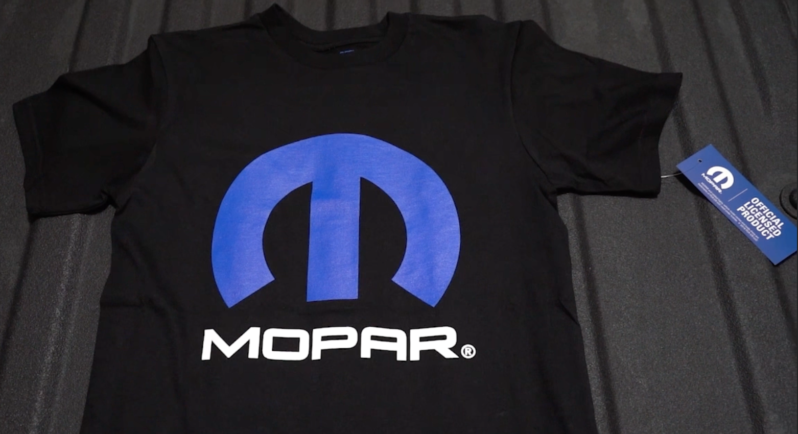 thumbnail video image 2 of JH Design Men's Mopar Logo T-Shirt Short Sleeve Crew Neck Shirt, 2 of 6