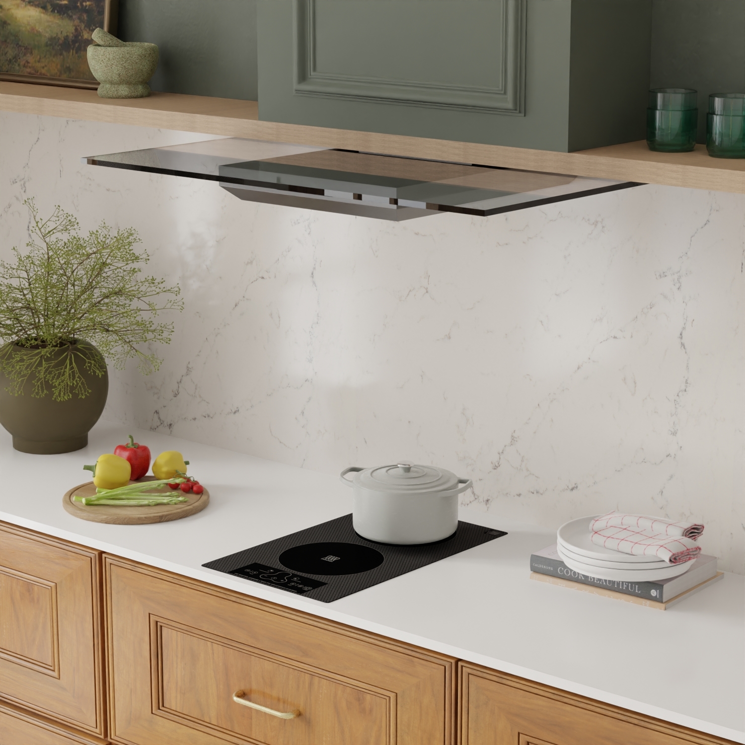 thumbnail video image 2 of Equator 12-Inch Built-in or Freestanding Vertical 2-Burner Induction Cooktop, 110V, 2 of 20
