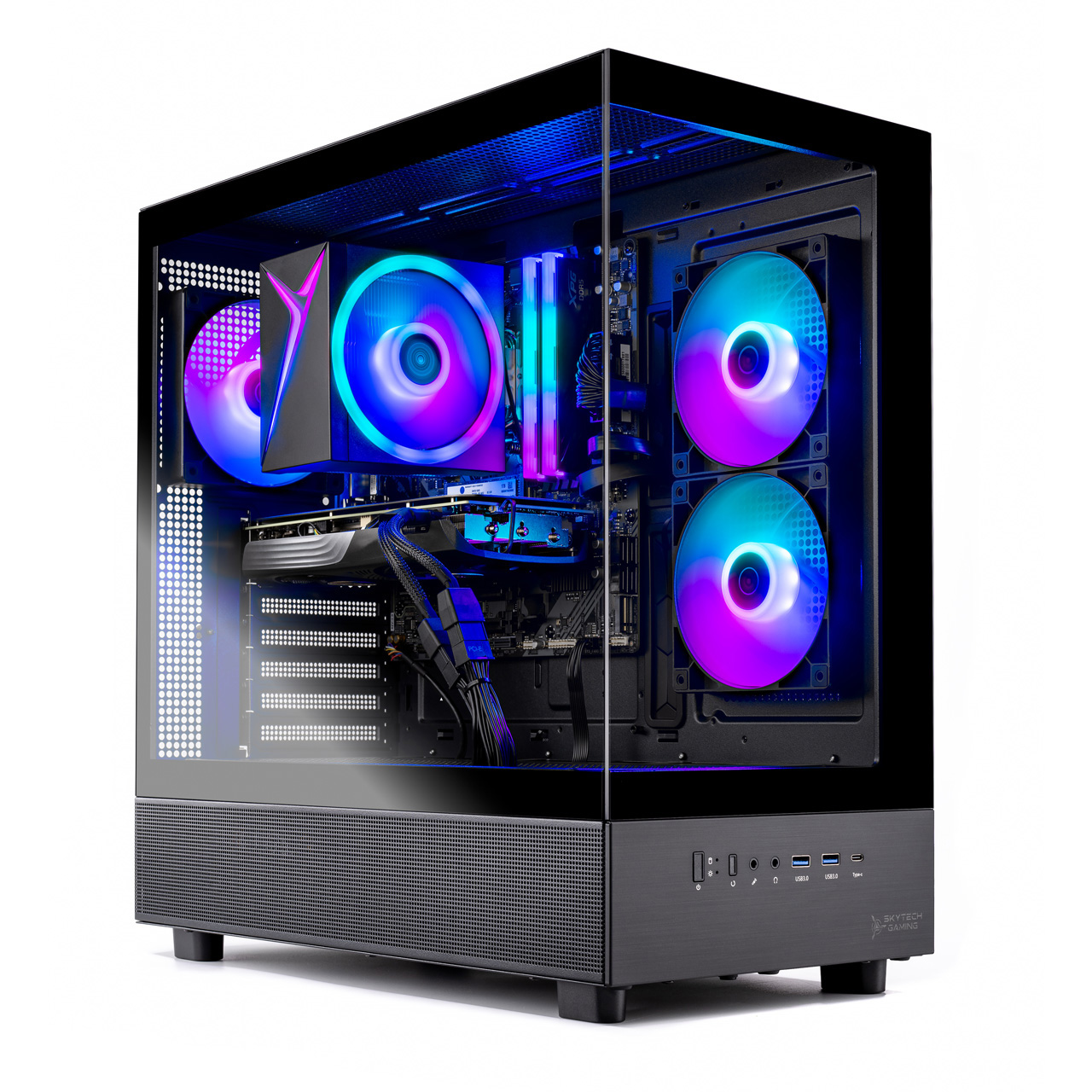 Skytech Azure Gaming PC Desktop AMD Ryzen 7 7700 AMD Radeon