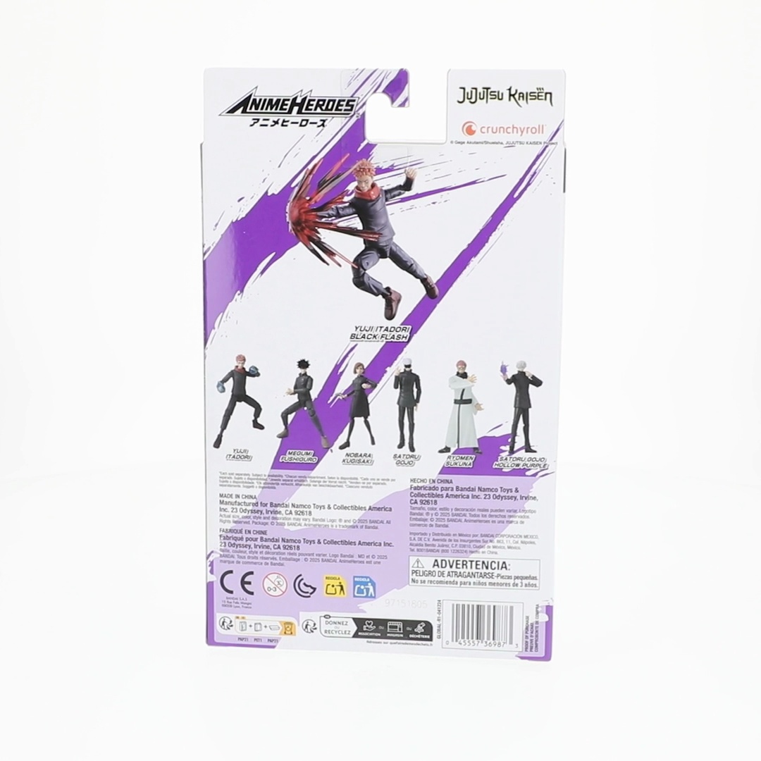 Jujutsu Kaisen Action Figure Yuji Itadori Black Flash Ver 6.5 Inch
