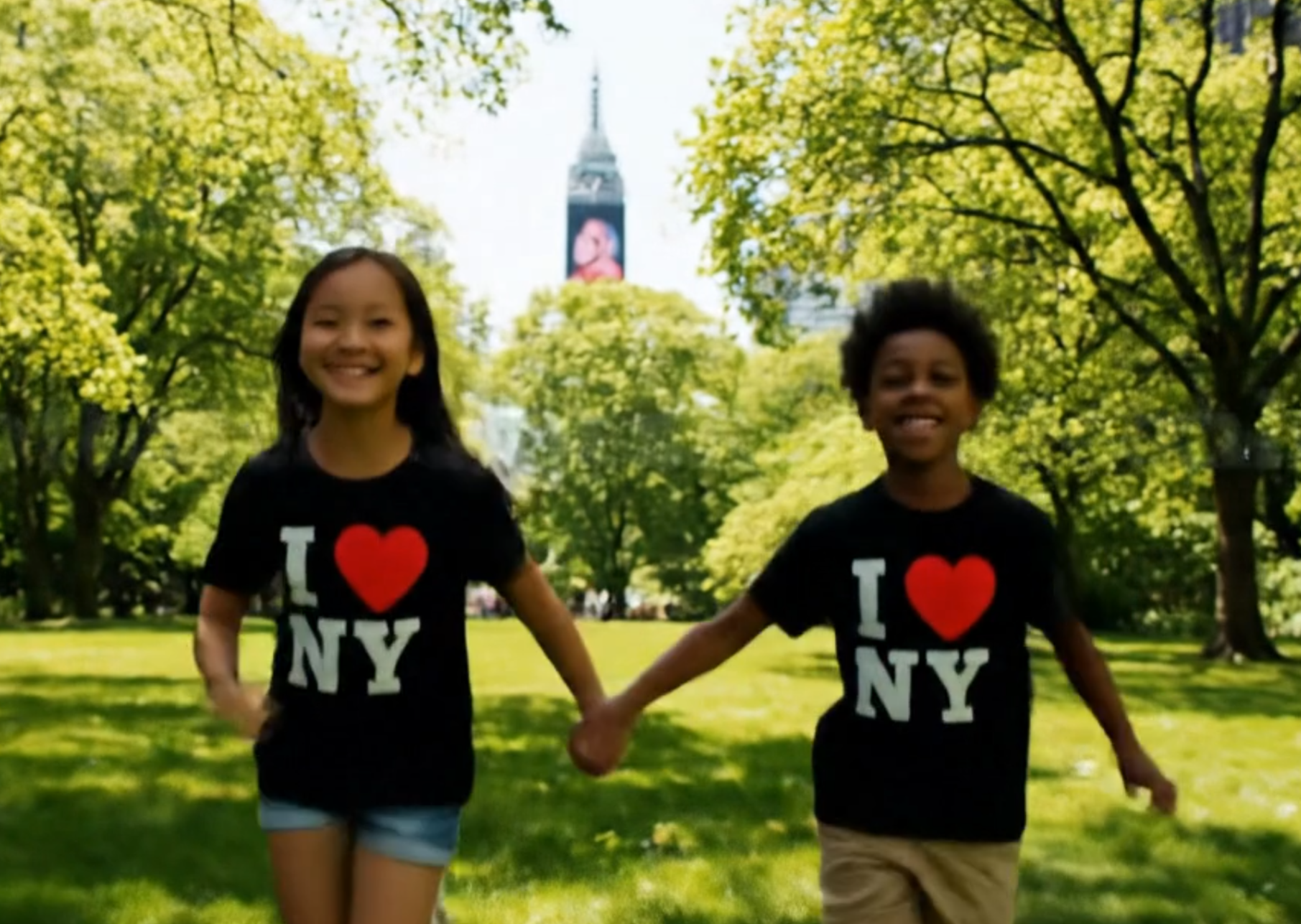 thumbnail video image 2 of I Love NY Kids T-Shirt Officially Licensed Youth Unisex Tees Charcoal, XL, 2 of 4