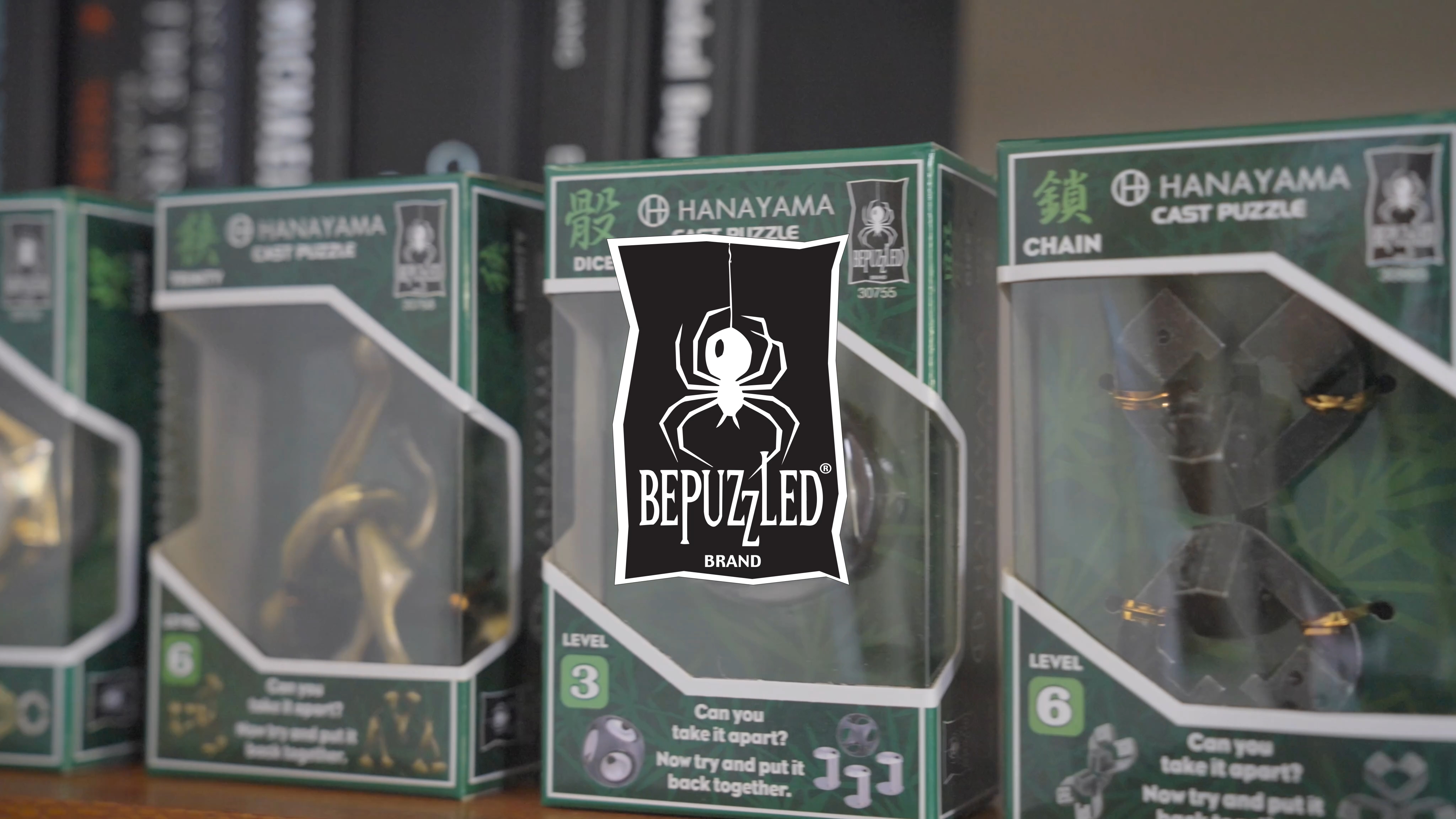 thumbnail video image 2 of BePuzzled | ABC Hanayama Cast Metal Brainteaser Puzzle Mensa Rated Level 1, for Ages 12 and Up, 2 of 7