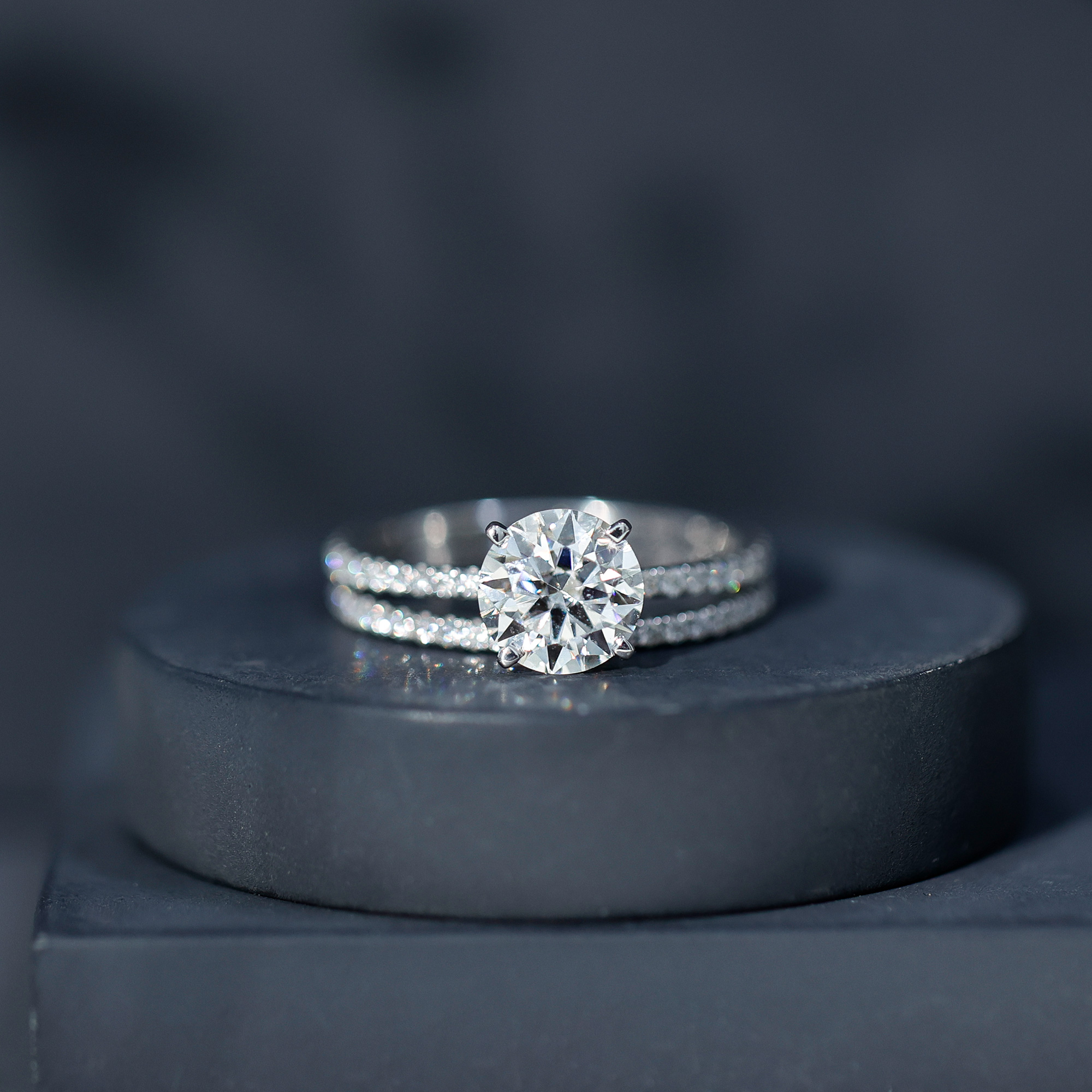 thumbnail video image 2 of Rosec Jewels Moissanite Wedding Engagement Ring Set - 3 Carat Engagement Ring with Enhancer - D-VS1 Grade, 18K Yellow Gold, US 9.50, 2 of 9