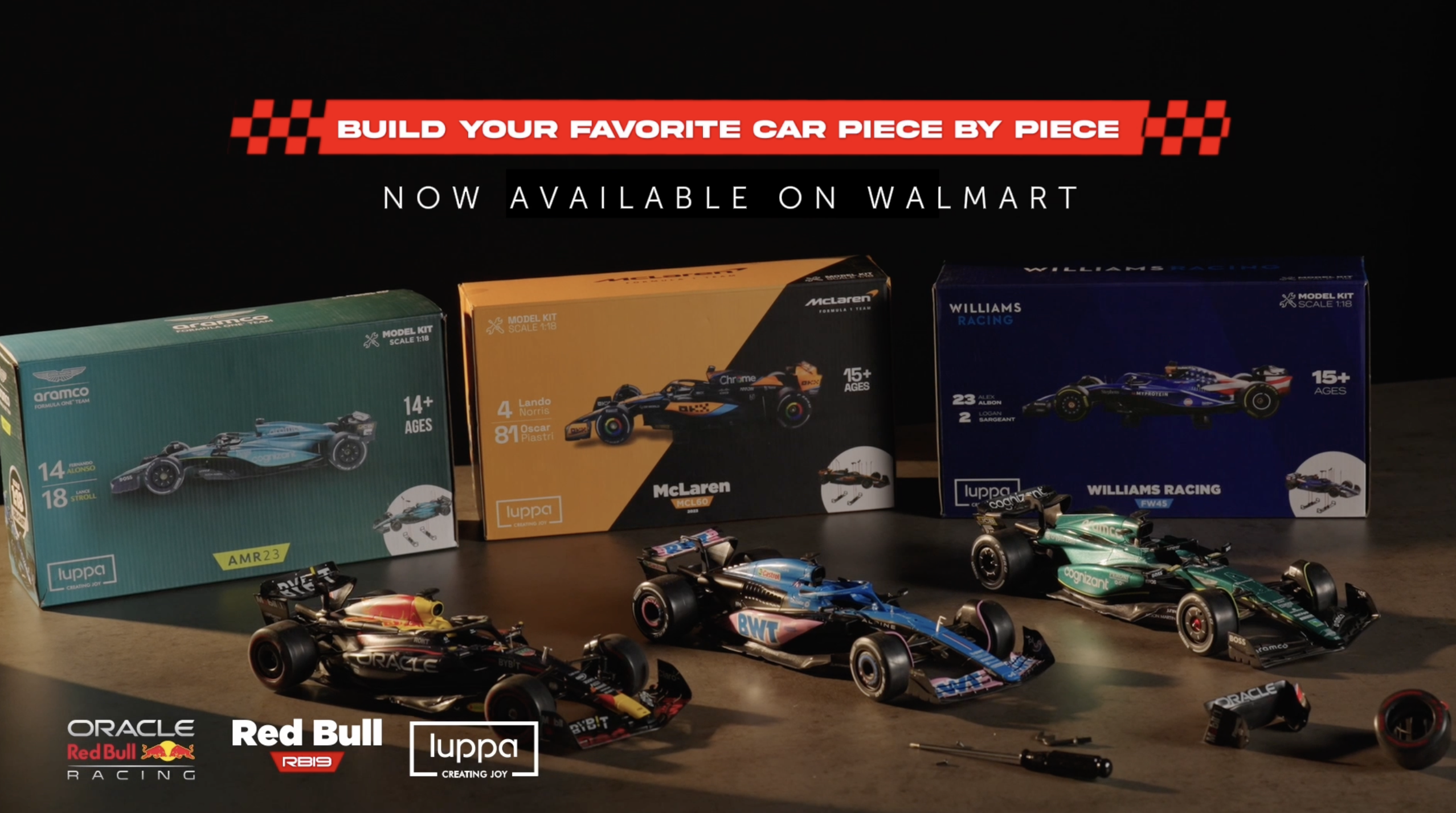 thumbnail video image 2 of Formula 1 AMG W14 Model Kit - 1:18 Scale Racing F1 AMG W14 E Performance Model Inspired by Lewis Hamilton & George Russell Building kit, Collectible diecast, 140 Pieces, 2 of 10