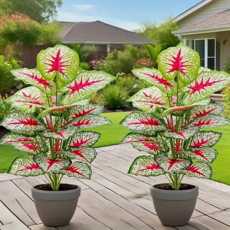 thumbnail video image 2 of 2 large artificial palm trees and banana trees, multi-functional simulated green plants, suitable for any season, luxury garden, courtyard wedding, indoor and outdoor decoration  Decor Decorative, 2 of 18