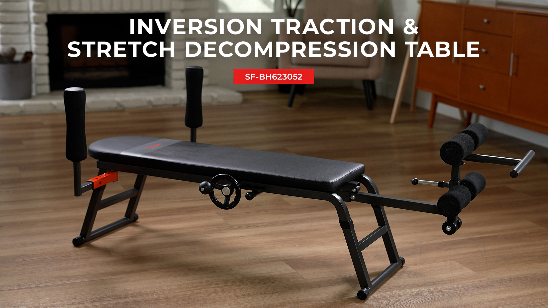 Sunny Health & Fitness No-Hang Inversion Decompression Table, 400 LB ...