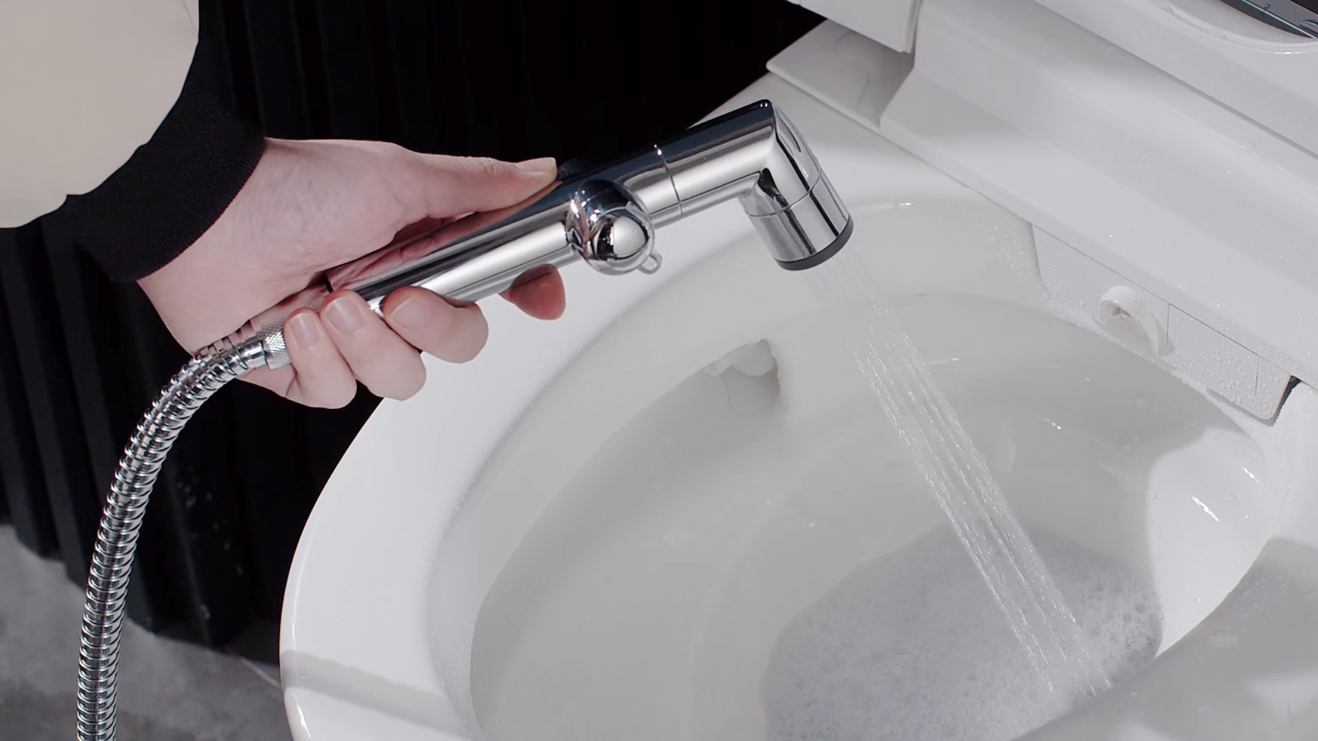 thumbnail video image 2 of KAIYING Toilet Bidet Sprayer Attachment, High Pressure Handheld Jet Spray Wand for Cloth Diaper, Feminine Wash & Baby Bath, Easy Install Kit, 2 of 8