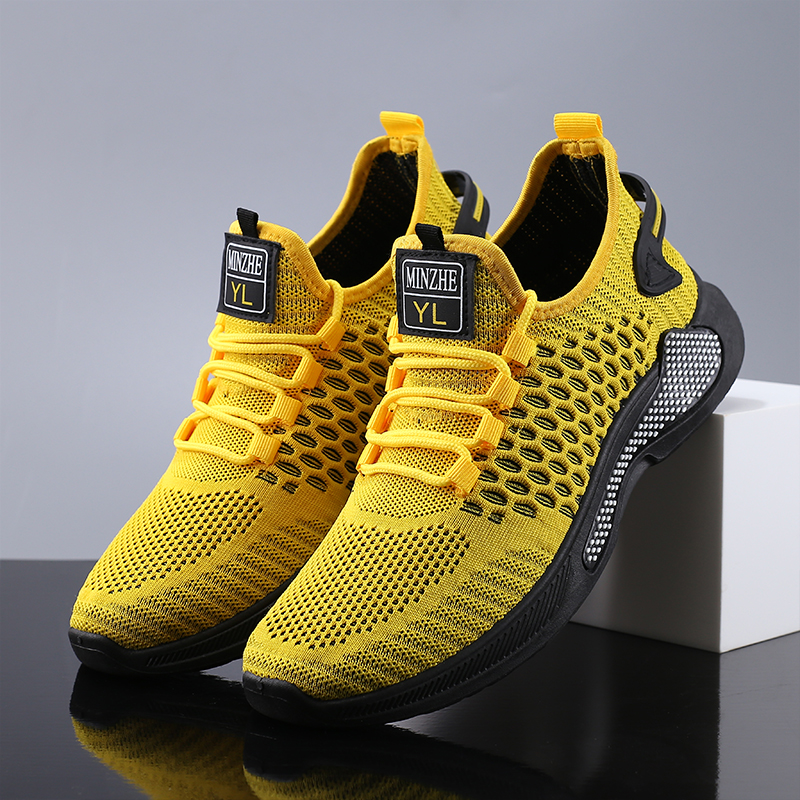 thumbnail video image 2 of YUDAI Men's Slip-On Walking Shoes – Non-Slip, Breathable Mesh Sneakers for Gym, Workout & Everyday Wear, 2 of 7