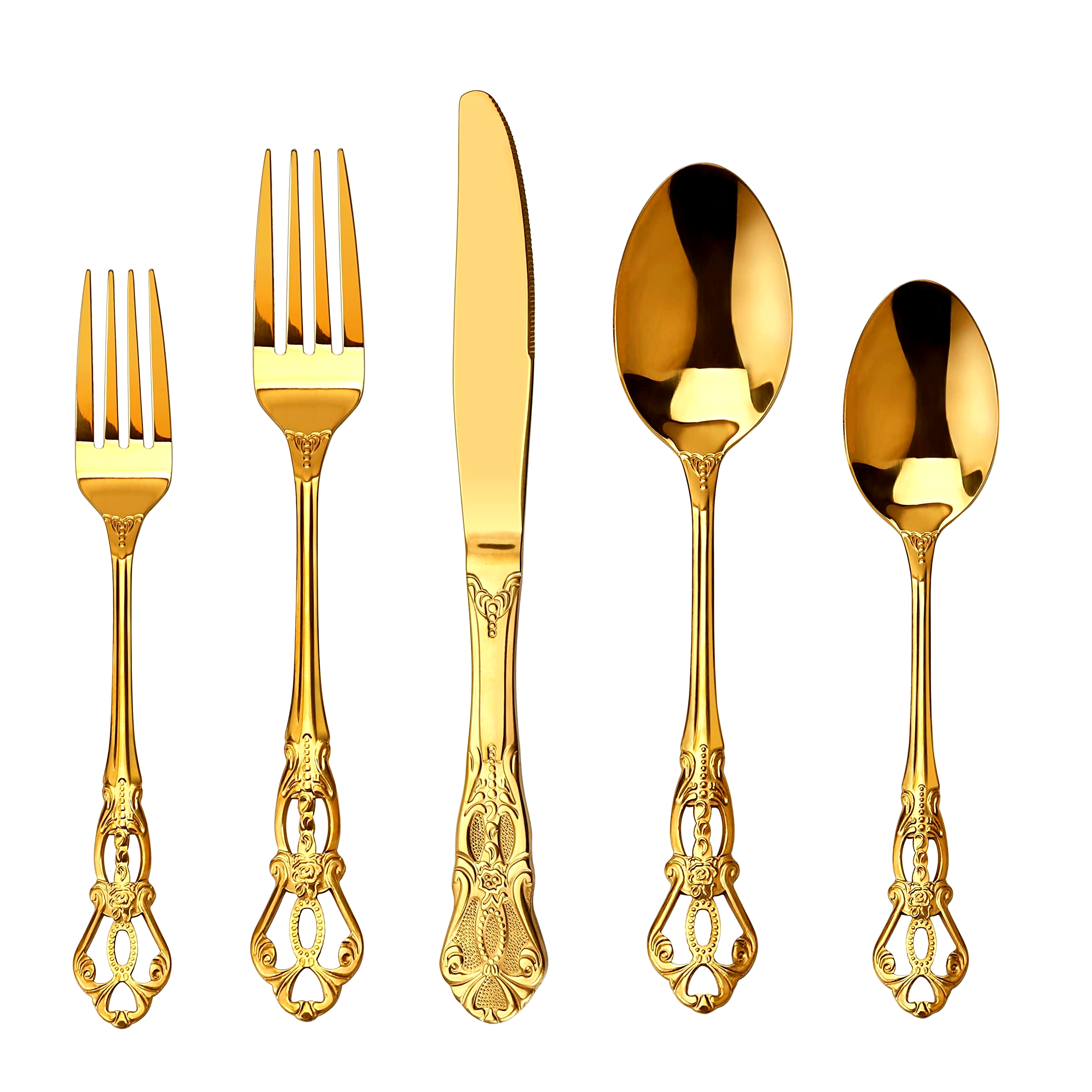 thumbnail video image 2 of High-quality stainless steel flatware set with mirror polish, comfortable grip, and elegant design, suitable for various occasions and perfect for gifting., 2 of 8