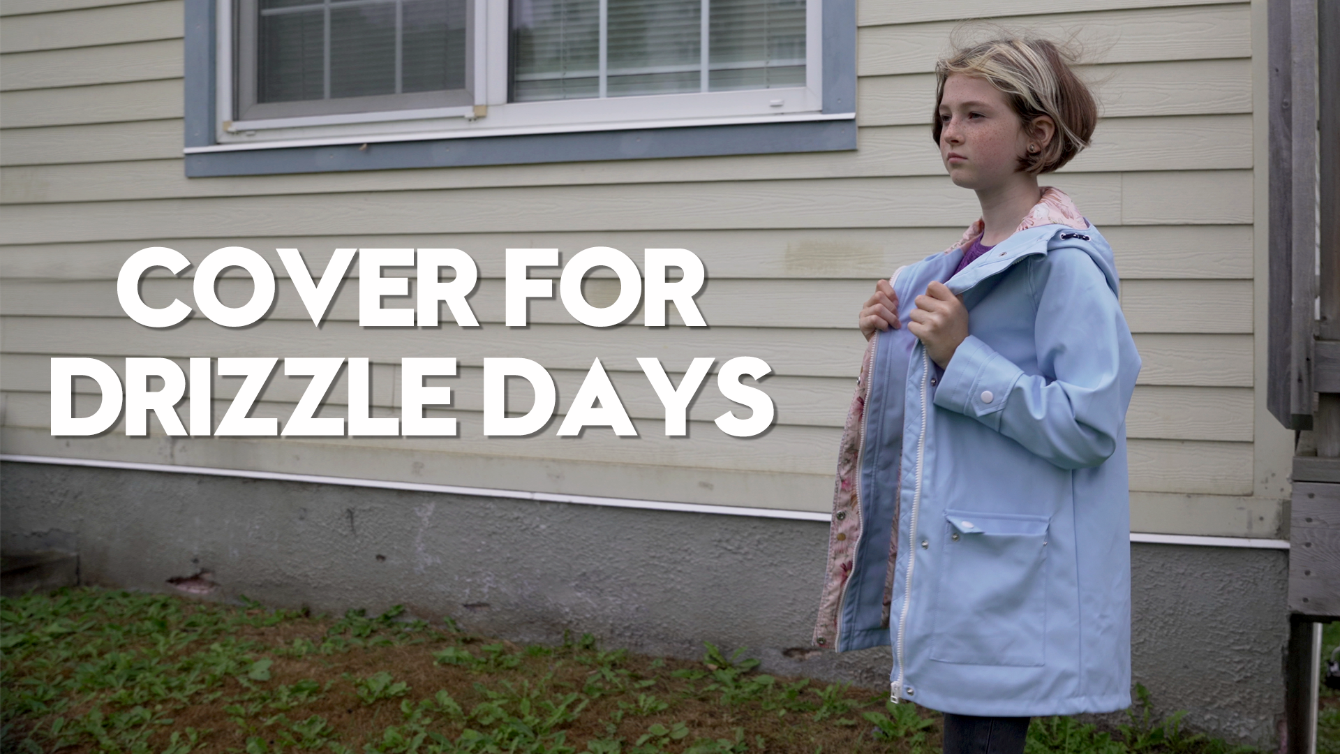 thumbnail video image 2 of SOLOCOTE Girls Rain Jacket Lightweight Waterproof Raincoat Hooded Cotton Lined Long Windbreaker, 2 of 6