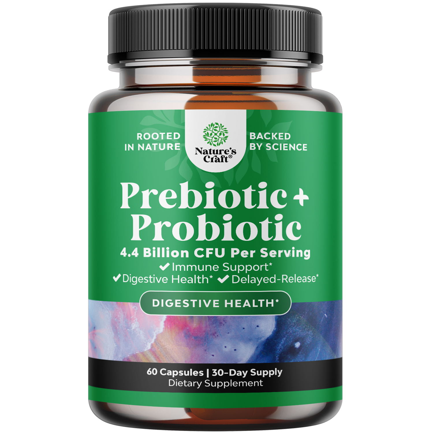 thumbnail video image 2 of Natures Craft Prebiotics and Probiotics Gut Health Supplement for Digestive Health, 60 Capsules, 2 of 9