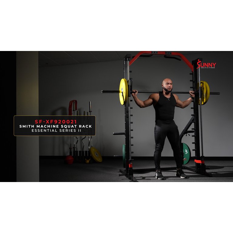 Sunny Health Fitness in Squat Smith Machine Home Gym