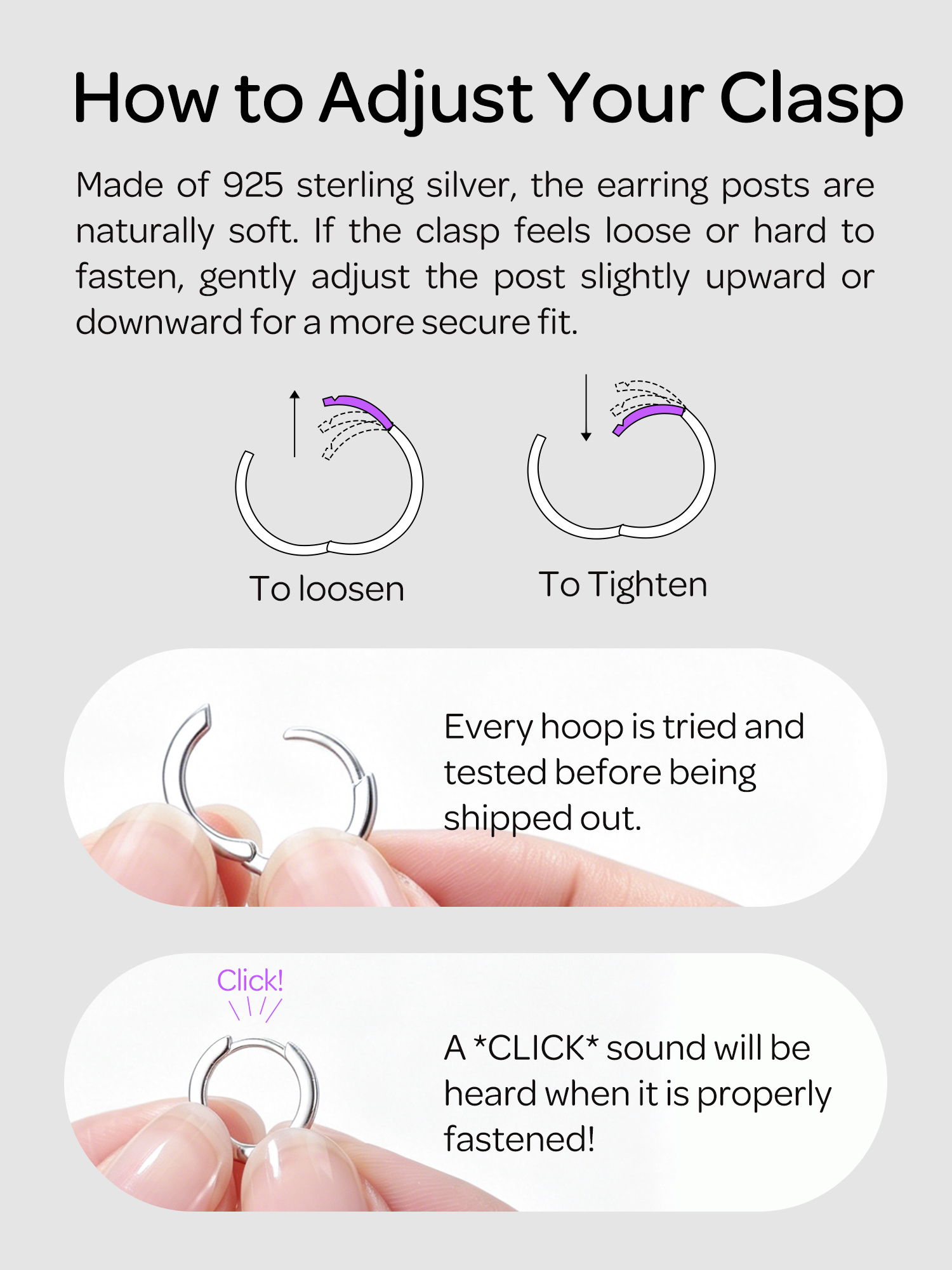 thumbnail video image 2 of ChicSilver Black Huggie Hoop Earrings Small Black Huggie Earrings for Women 12MM Hoop Earrings Hypoallergenic Cartilage Earrings for Women, 2 of 10