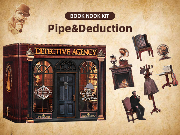 thumbnail video image 2 of TOYQI DIY Miniature Dollhouse 3D Puzzle Kit ,Pipe & Deduction, 2 of 10