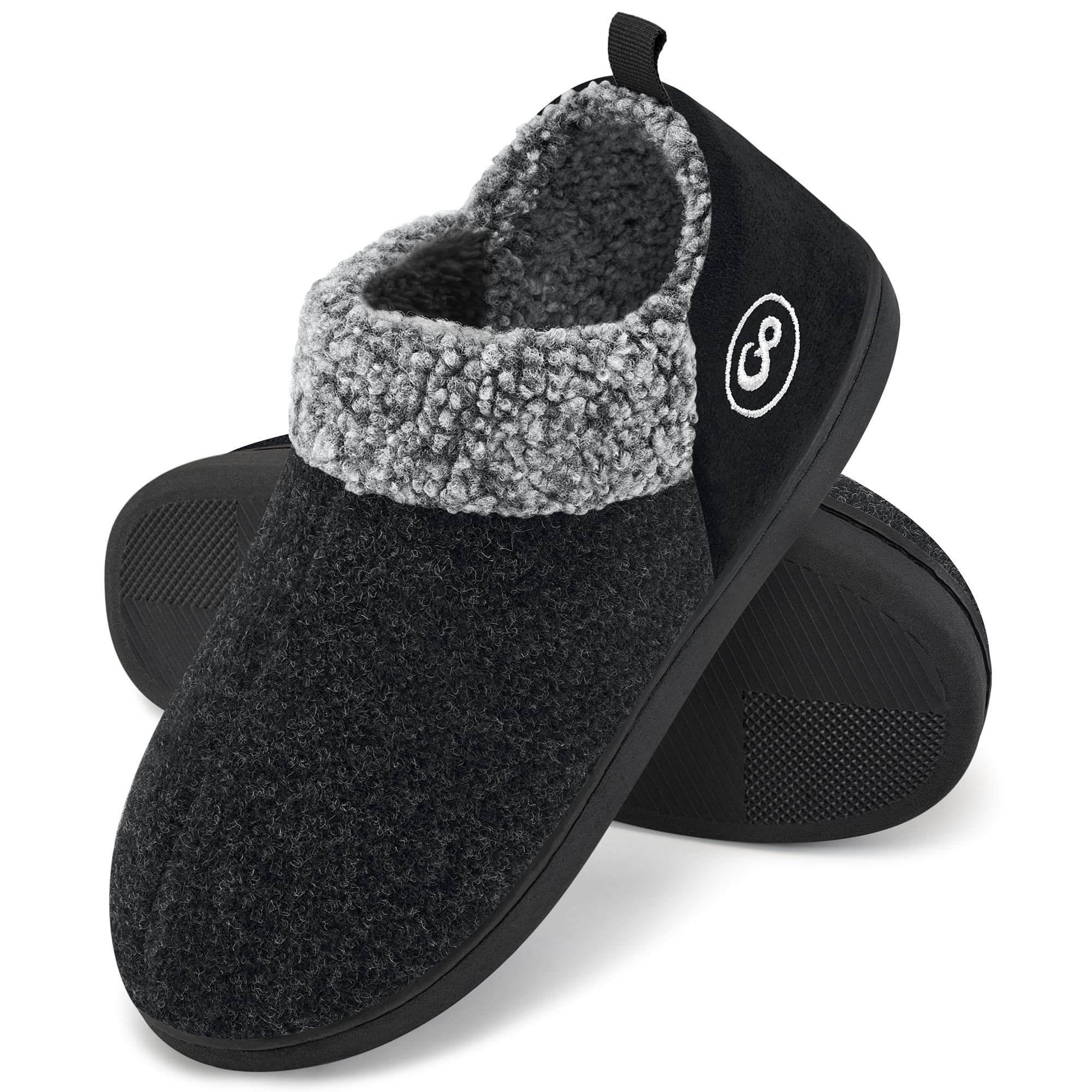 thumbnail video image 2 of Ablanczoom Women Slippers Comfy Memory Foam Houses Slippers Fuzzy Indoor Outdoor No-slip Winter Shoes, 2 of 7