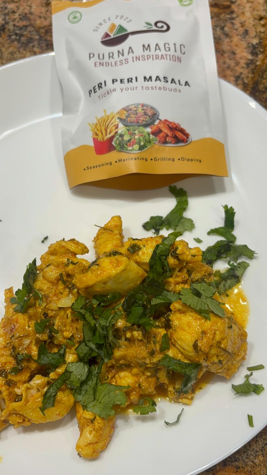 thumbnail video image 2 of Peri Peri  - Seasoning / Masala Blend – Spicy, All-Natural I Dry Rub by PurnaMagic, 50g, 2 of 7