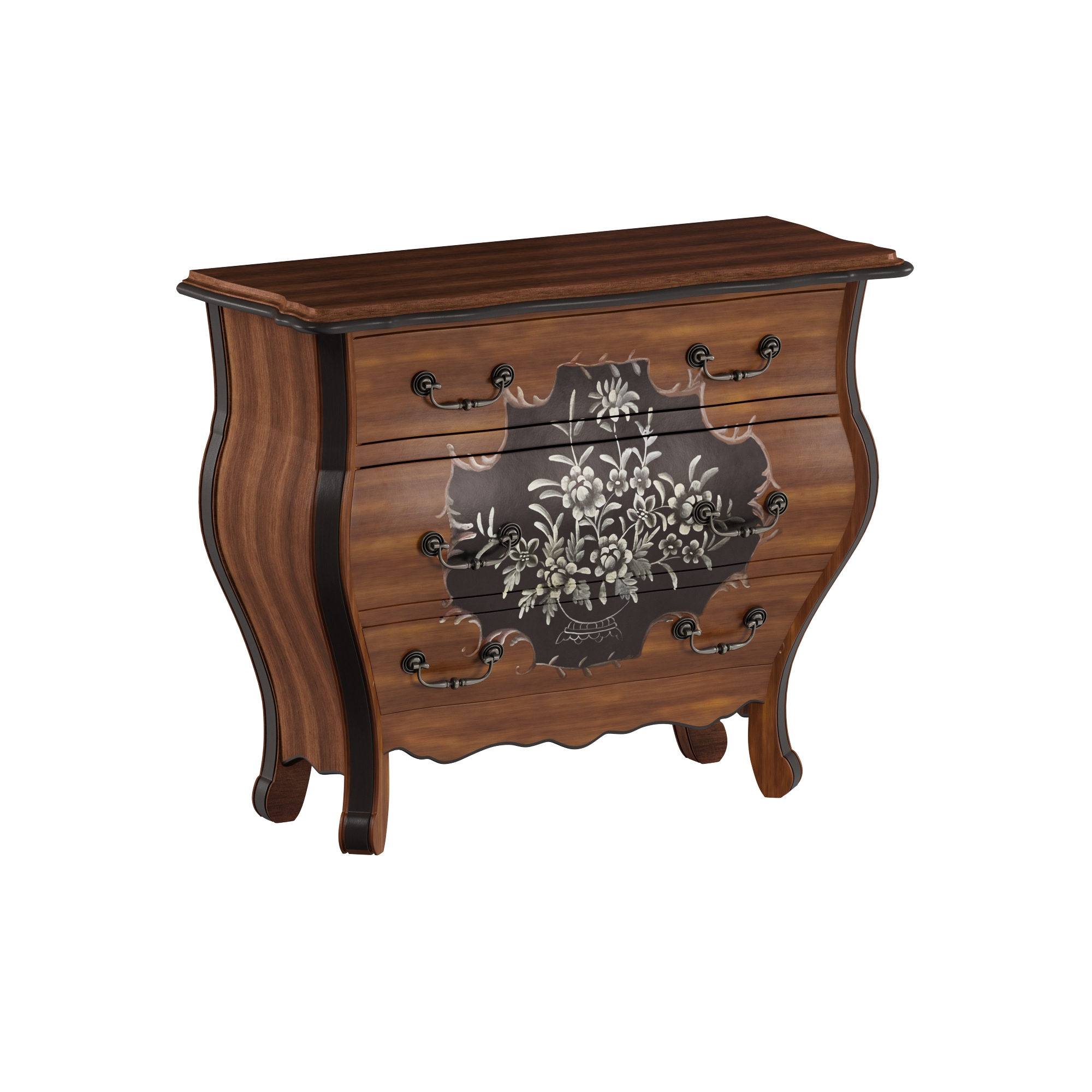 ACME Furniture Iden Bombay Chest 新品・未使用 Acme Furniture Roma Antique Black and Oak 3-Drawer Bombay