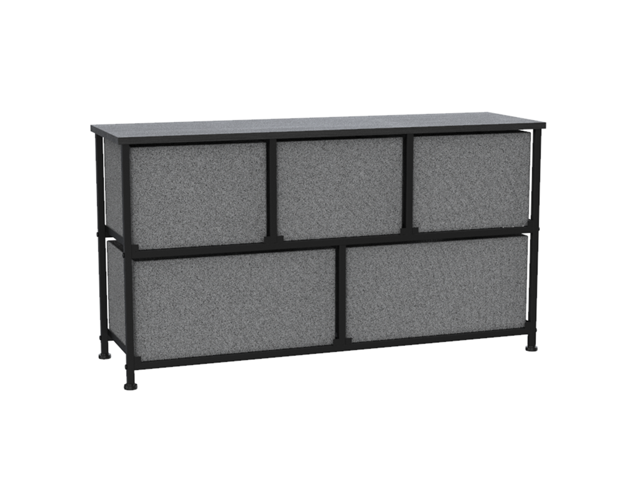 ZENSTYLE Simple Style Wide Dresser Storage Tower 5 Cube 