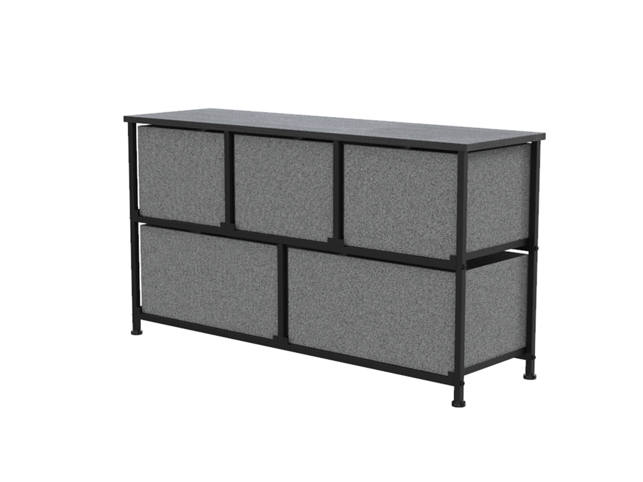 ZENSTYLE Simple Style Wide Dresser Storage Tower 5 Cube 