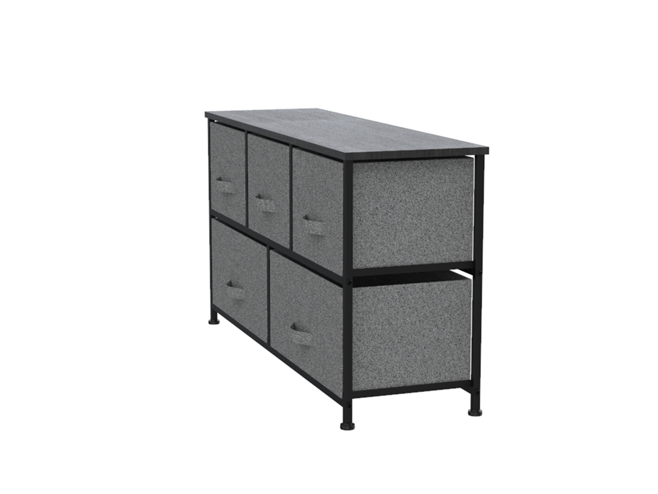 ZENSTYLE Simple Style Wide Dresser Storage Tower 5 Cube 