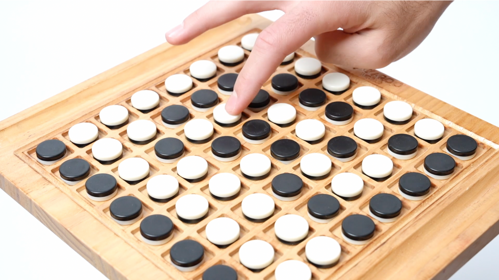 thumbnail video image 2 of Othello Board Game, Reversi Game, Solid Wooden Game with 64 Discs, 2 Player Games, Travel Othello Game Original Reversi Fun, Competitive, Strategy Games Othello, Wooden Games for Adults, 2 of 9