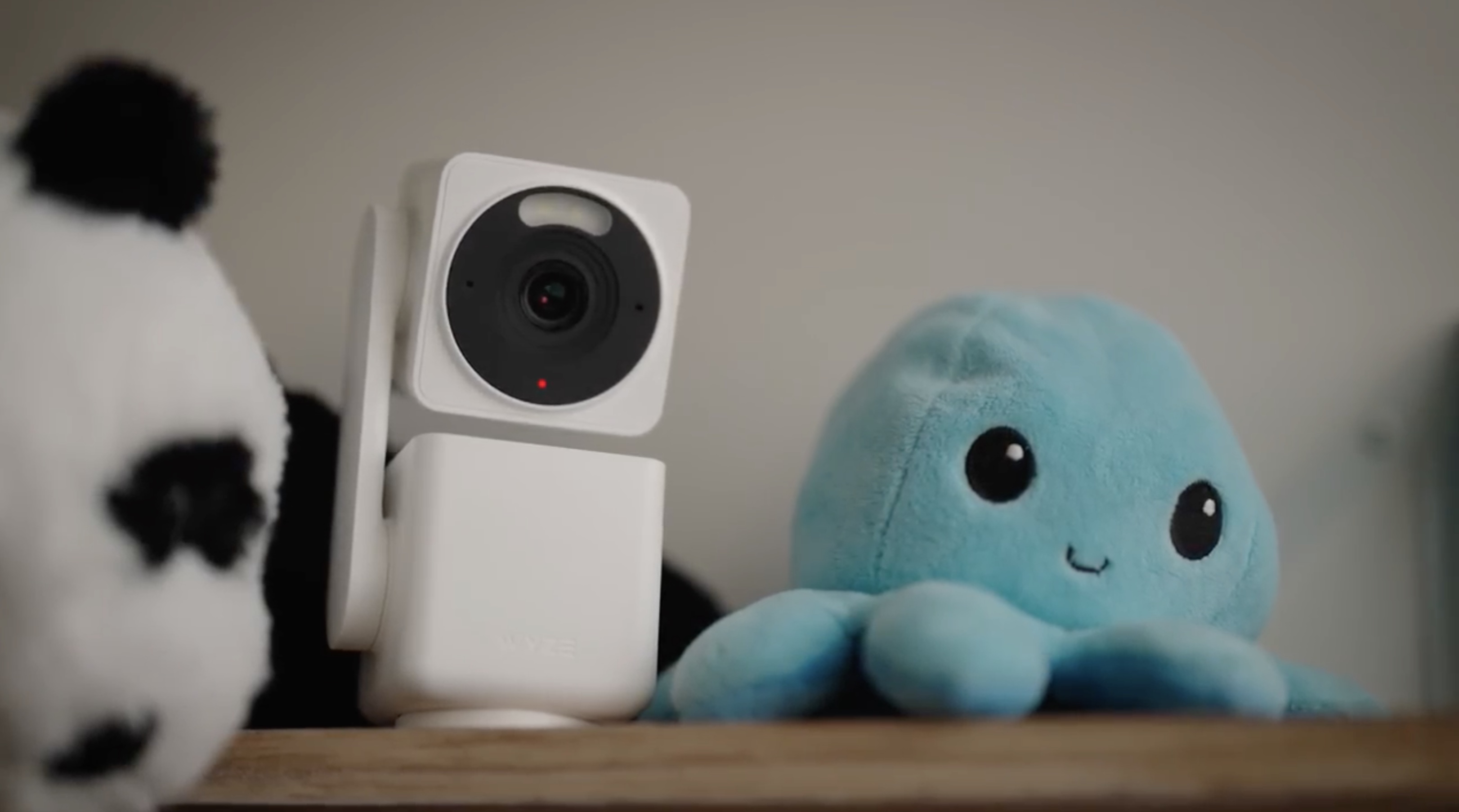 thumbnail video image 2 of Wyze Cam Pan v4 4K Smart Security Camera, AI Indoor/Outdoor Camera with Color Night Vision, Pan/Tilt/Zoom, Voice Assistant Compatibility, 2 of 14