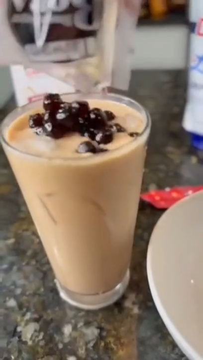 thumbnail video image 2 of J WAY Instant Boba Bubble Pearl Milk Tea Kit with Authentic Brown Sugar Tapioca Boba, 3 Servings, 2 of 9