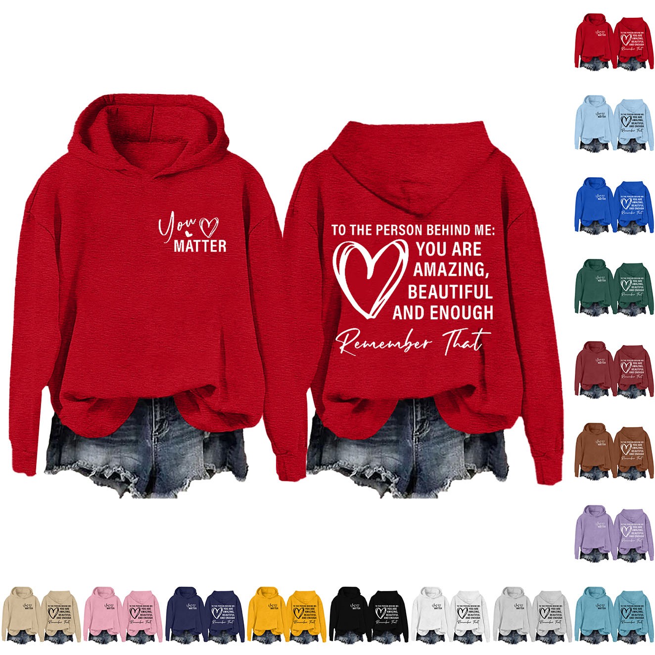 thumbnail video image 2 of NMMUED Oversized Hoodies for Women, Hoodies for Women, Womens Hoodies Pullover, Y2k Hoodie, Graphic Hoodies, Beige XL, 2 of 8