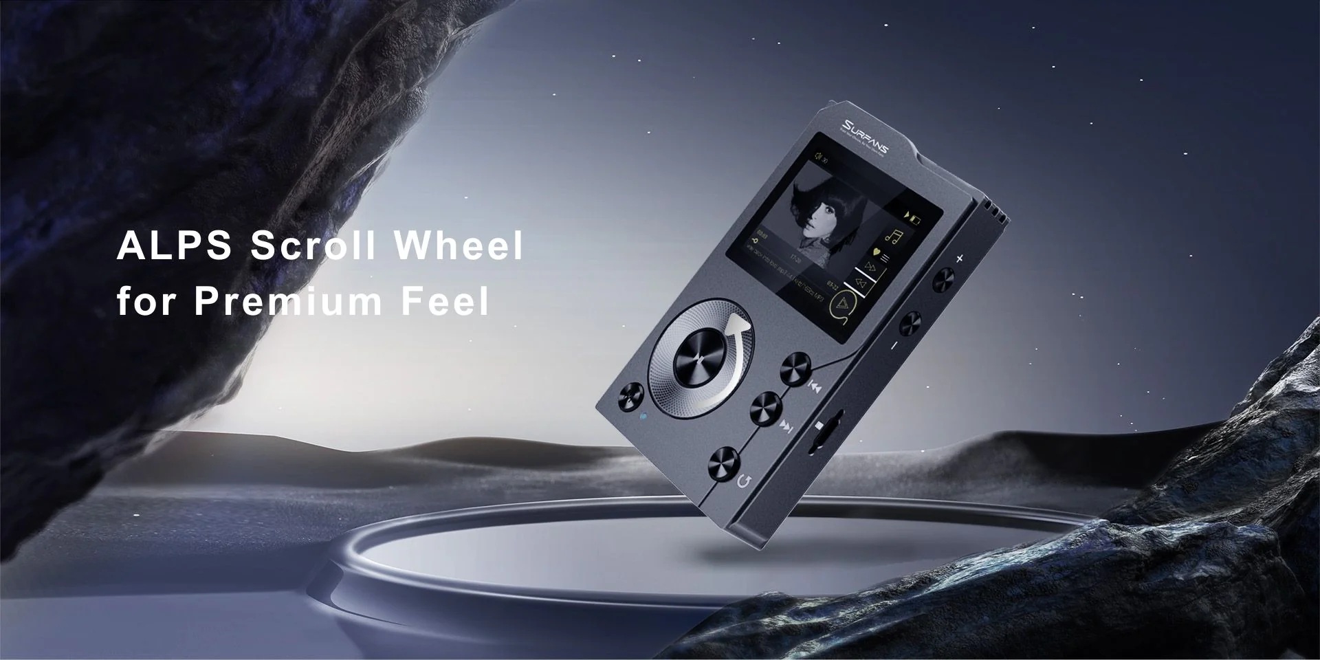 thumbnail video image 2 of Surfans HiFi MP3 Player Lossless DSD High Resolution Digital Audio Player, 2 of 7