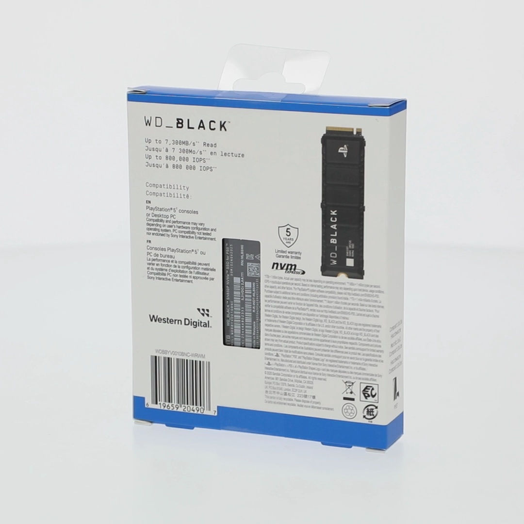 WD_Black 1TB SN850P NVMe SSD for PS5 consoles - WDBBYV0010BNC-WRWM