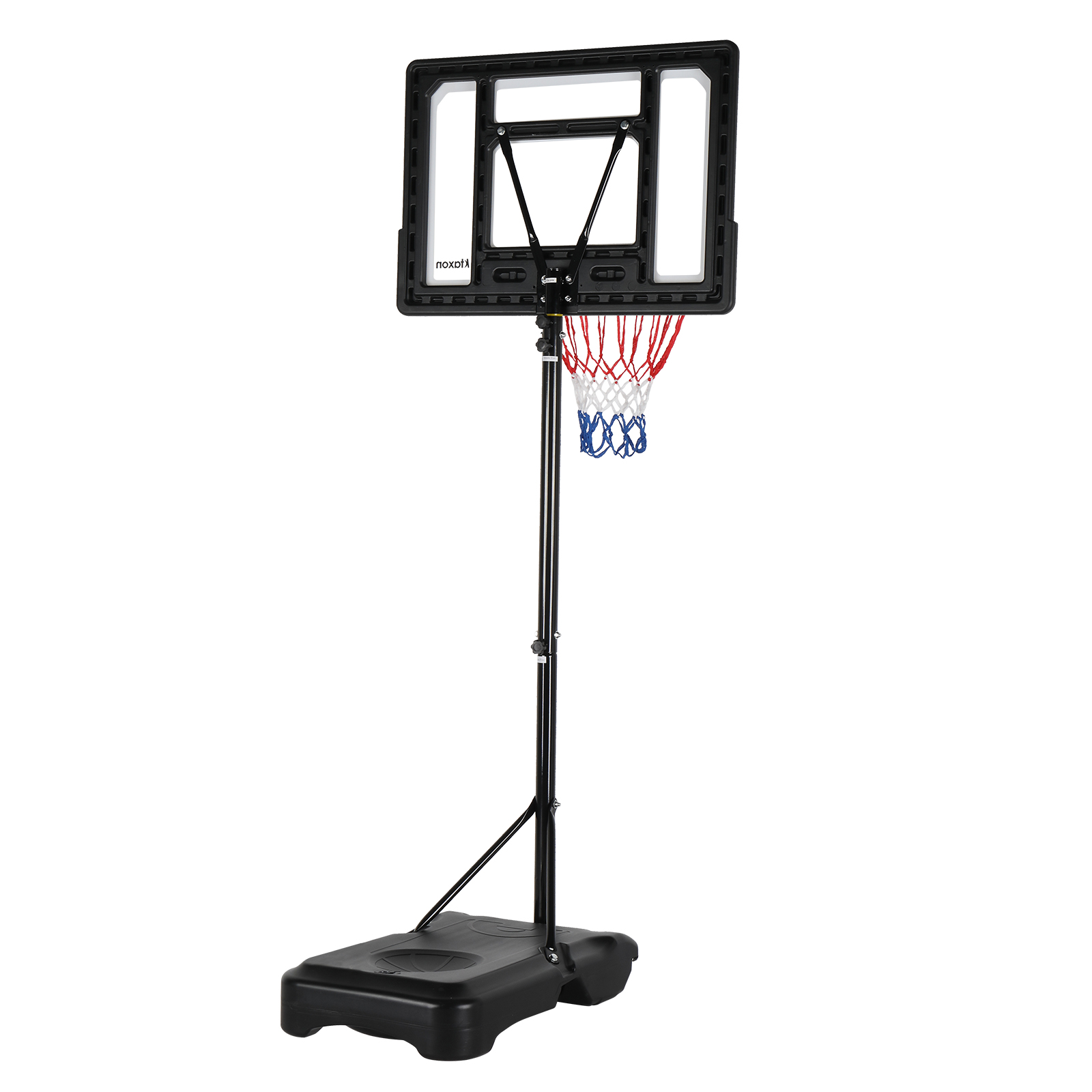 Ktaxon 33 In. Portable Basketball Hoop Stand, 6.5-8 ft Adjustable  Basketball Goal System, with PVC Backboard Indoor/Outdoor