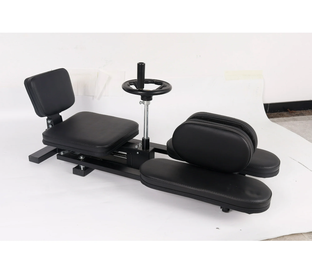 thumbnail video image 2 of Steel Frame Leg Stretching Machine, 0-180° Adjustment Max 240°, Soft Backrest Comfort Design, Heavy Duty Split Machine, Home Gym Exercise(Red), 2 of 8