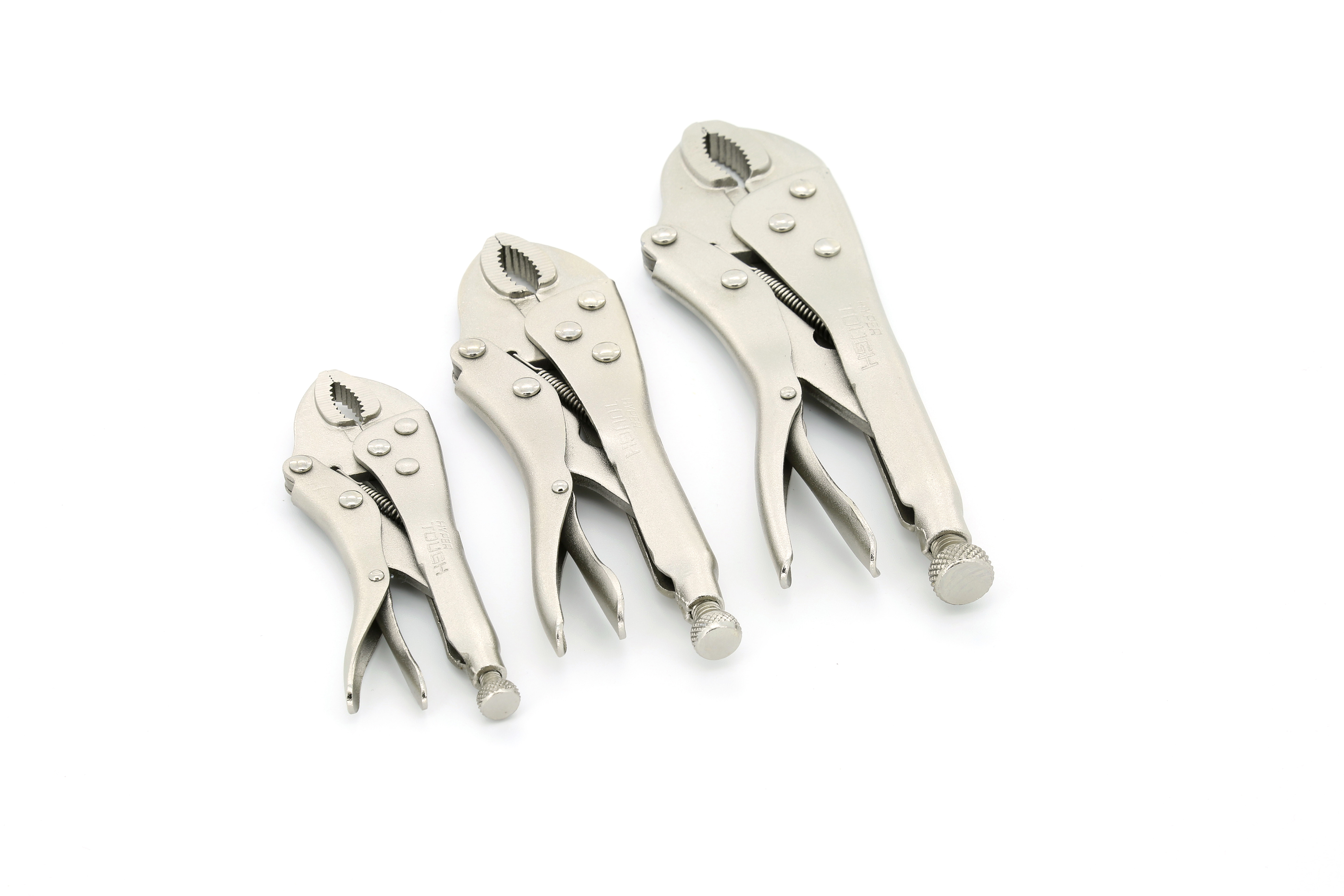 Hyper Tough Uw70031j 3 Piece Locking Plier Set with Quick Release Latch