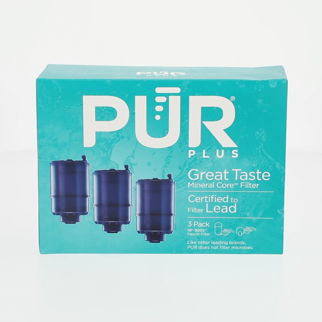 PUR PLUS MineralCore Faucet Water Filter, Lead Reduction, 3-Pack