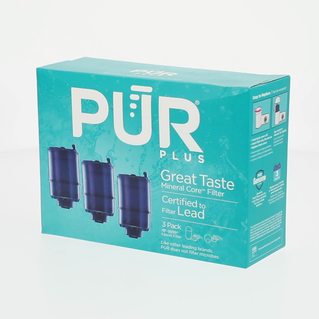 [完品][帯付]Pure・Pure2・Pure3【コンプリートセット】 PUR PLUS MineralCore Faucet Water Filter, Lead Reduction, 3-Pack