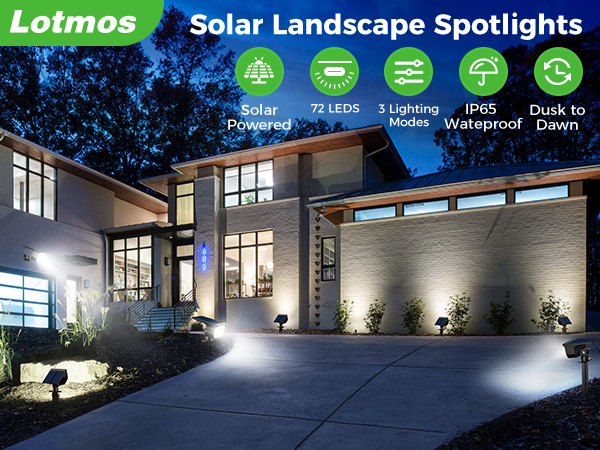 thumbnail video image 2 of HOVMAP Solar Motion Sensor Lights Outdoor 56 LEDs 1500mAh Battery PIR 3 Modes Waterproof ABS 1 Pack for Garden Yard Driveway, 1Pc Warm light, 2 of 9