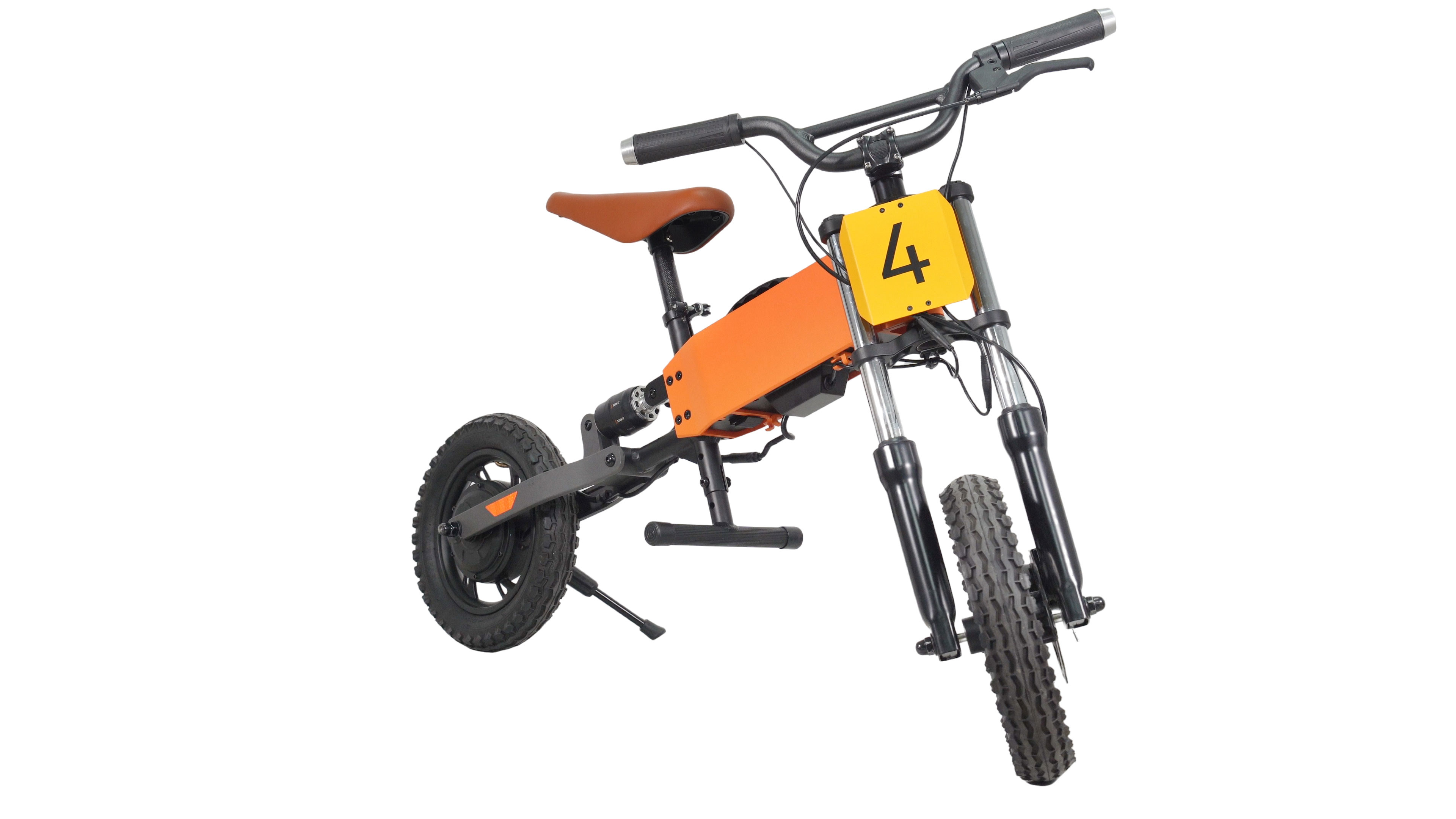 MIO TECK - Electric Balance Bike  Vélo électrique pour enfants, 12 pouces,  3-5 ans, 2 vitesses 8-16 Km/h, 24V 100 W Brush Motor (noir) :  : Sports et Loisirs